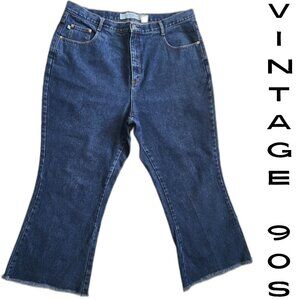 ZANA DI High Rise Flare Leg Blue Jeans Vintage 90's 00's - Women's Plus Size 20